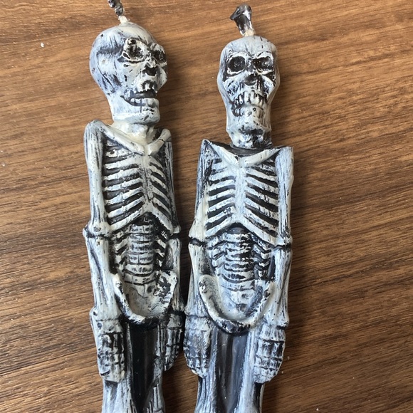 Two Skeleton Candle sticks - Picture 1 of 4